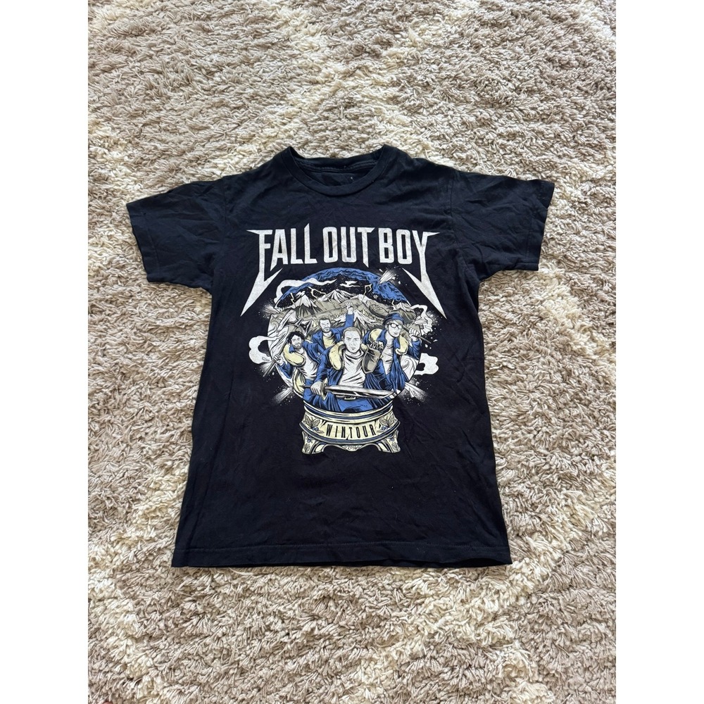 Fall Out Boy Wintour Is Coming 2016 Tour Graphic T-Shirt Black Mens Size S